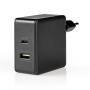 Nedis WCPD45W100BK - Indoor - USB - Black