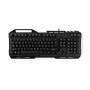 Nedis Wired Gaming Keyboard / USB 2.0 / Folientasten / LED / US international / US-Layout / Stromversorgung über USB / Netzkabellänge: 1.50 m / Gaming