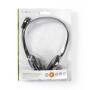 Nedis PC-Headset / Auf Ohr / Stereo / 2x 3.5 mm / Klappbarer Mikrofon / Schwarz