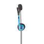 Nedis PC-Headset / Auf Ohr / Stereo / 2x 3.5 mm / Klappbarer Mikrofon / Blau