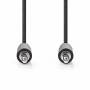 Nedis Stereo-Audiokabel| 3.5 mm Stecker| 3.5| Vernickelt| 5.00 m| rund| - Audio/Multimedia