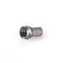 Nedis F-Stecker| gerade| Stecker| Vernickelt| 75 Ohm| Twist-on|