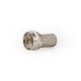 Nedis F-Stecker| gerade| Stecker| Vernickelt| 75 Ohm| Twist-on|