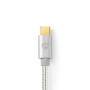 Nedis USB-Kabel| USB 2.0| USB-Typ-C Stecker|| 480 Mbps| 100 W| - Cable - Digital