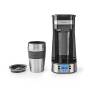 Nedis KACM300FBK - Drip coffee maker - 0.42 L - Ground coffee - 700 W - Black - Silver