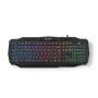 Nedis Wired Gaming Keyboard / USB 2.0 / Folientasten / LED / US international / US-Layout / Stromversorgung über USB / Netzkabellänge: 1.50 m / Gaming