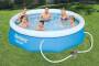 Lay-Z-Spa Bestway Fast Set Pool 3.05m x 76cm - set with pump - - blue - 3638 L - Inflatable pool - Blue - 11.1 kg