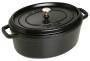 STAUB Cocotte Schmortopf oval new Classic Gusseisen 6,7 l 33cm schwarz