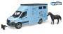 Bruder, Mercedes-Benz Sprinter Tiertransporter, L 45,5 cm, hellblau, 02674