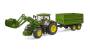 Bruder, John Deere 7930 mit Anhänger 3055/3155, 80,5x17,5x20 cm, 3 Teile	