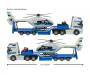 majorette FH-16 Police Truck + Helicopter