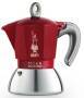 Bialetti Moka induction - Moka pot - 0.4 L - Red - Silver - Aluminium - 2 cups - Induction mocha