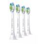 Philips 4-pack Standard sonic toothbrush heads - 4 pc(s) - White - Medium - 2 Series plaque control - 2 Series plaque defense - 3 Series gum health - DiamondClean - DiamondClean... - Regular - Click-on