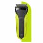 Braun Series 3 300 Electric Shaver - Razor for Men - Black/Volt Green - Foil shaver - Buttons - Black - Green - LED - Charging - Power - AC/Battery