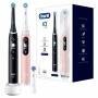 Oral-B iO 6 iO6 Doppelpack Elektrische Zahnbürste/Electric Toothbrush mit revolutionärer Magnet-Technologie, 5 Putzmodi & Display, 3 Aufsteckbürsten, black lava/pink sand