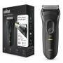 Braun Series 3 3020s - Foil shaver - 2 SensoFoil - 1 Middle Trimmer - Black - White - LED - AC/Battery - Nickel-Metal Hydride (NiMH)