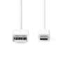 Nedis USB-Kabel| USB 2.0| USB-A Stecker| USB-C| 480 Mbps| Vernickelt| 1.00 - Cable - Digital