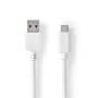 Nedis USB-Kabel| USB 3.2 Gen 1| USB-A Stecker| USB-C| 5 Gbps| Vernickelt| 1. - Cable - Digital