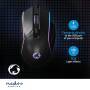 Nedis Gaming Mouse / Verdrahtet / 800 / 1200 / 2400 / 3200 / 4800 / 7200 dpi / Einstellbar DPI / Anzahl Knöpfe: 6 / Rechtshändig / 1.50 m / LED