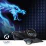 Nedis Gaming Combo Kit / 5-in-1 / Tastatur, Headset, Maus und Mauspad / Schwarz / AZERTY / FR-Layout