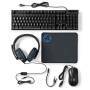 Nedis Gaming Combo Kit / 5-in-1 / Tastatur, Headset, Maus und Mauspad / Schwarz / AZERTY / FR-Layout