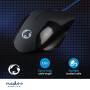 Nedis Gaming Mouse / Verdrahtet / 1200 / 2400 / 4800 / 7200 dpi / Einstellbar DPI / Anzahl Knöpfe: 6 / Programmierbare Tasten / Rechtshändig / 1.50 m / Ohne Beleuchtung