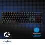 Nedis Wired Gaming Keyboard / USB Type-A / Mechanische Tasten / LED / QWERTY / US-Layout / Stromversorgung über USB / Netzkabellänge: 1.50 m / Gaming