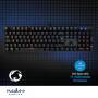 Nedis Wired Gaming Keyboard / USB Type-A / Mechanische Tasten / LED / AZERTY / FR-Layout / Stromversorgung über USB / Netzkabellänge: 1.50 m / Gaming