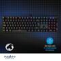 Nedis Wired Gaming Keyboard / USB Type-A / Mechanische Tasten / LED / Deutsch / DE-Layout / Stromversorgung über USB / Netzkabellänge: 1.50 m / Gaming