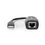 Nedis Aktive USB-Kabel / USB 1.1 / USB-A Stecker / RJ45 Buchse / 12 Mbps / 0.20 m / Rund / Vernickelt / PVC / Kupfer / Box