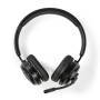 Nedis PC-Headset / Auf Ohr / Stereo / Bluetooth / Klappbarer Mikrofon / Schwarz