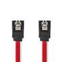 Nedis SATA Kabel / 1.5 Gbps / SATA 7-Pin-Buchse / SATA 7-Pin-Buchse / Vernickelt / 0.50 m / Flach / PVC / Red / Box