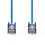 Nedis CAT5e-Netzwerkkabel / SF/UTP / RJ45 Stecker / RJ45 Stecker / 5.00 m / Rund / PVC / Blau / Label