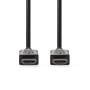 Nedis High Speed ​​HDMI ™ Kabel mit Ethernet / HDMI™ Stecker / HDMI™ Stecker / 4K@30Hz / ARC / 10.2 Gbps / 30.0 m / Rund / PVC / Schwarz / Label