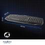 Nedis Wired Gaming Keyboard / USB 2.0 / Folientasten / LED / US international / US-Layout / Stromversorgung über USB / Netzkabellänge: 1.50 m / Gaming