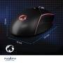 Nedis Gaming Mouse / Verdrahtet / 800 / 1200 / 2400 / 3200 / 4800 / 7200 dpi / Einstellbar DPI / Anzahl Knöpfe: 6 / Rechtshändig / 1.50 m / LED