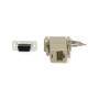 Nedis Serieller Adapter / Adapter / D-SUB 9-Pin-Buchse / RJ45 Buchse / Vernickelt / Elfenbein / Box