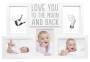 PEARHEAD Babyprints Collage Rahmen "Love You to the Moon and Back"