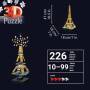 Ravensburger 3D Puzzle-Bauwerke Eiffelturm bei Nacht 3D-Puzzles