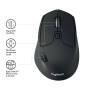 Logitech M720 Triathlon Mouse - Right-hand - Optical - RF Wireless + Bluetooth - 1000 DPI - Black - White