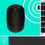 Logitech M171 Wireless Mouse - Ambidextrous - Optical - RF Wireless - 1000 DPI - Black