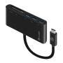Alogic Adapter USB-C MultiPort Card Reader USB 3.0   schwarz (UC3ACR)
