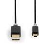 Nedis USB-Kabel| USB 2.0| USB-A Stecker| Mini-B 5 pin| 480 Mbps| - Cable - Digital