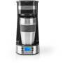 Nedis KACM300FBK - Drip coffee maker - 0.42 L - Ground coffee - 700 W - Black - Silver