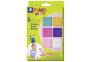 STAEDTLER Modelliermasse "Fimo kids" Colour Pack Fancy 6er Kartonetui