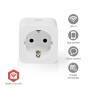 Nedis SmartLife Smart Stecker / Zigbee 3.0 / IP21 / Leistungsmesser / 3680 W / Hybrid (CEE 7/7) / 0 - 55 °C / Android™ / IOS / Weiss / 1 Stück