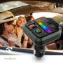 Nedis Kfz Audio FM Transmitter / Fest / freisprechend / 1 " / Amber Screen / Bluetooth® / PD 18 W / PD 24 W / Schnellladung / Bass Boost / Google Assistant / Siri / Schwarz