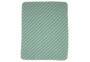 FUSSENEGGER Babydecke Diagonalstreifen verde mare 70/90cm