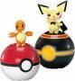 Mattel MEGA Pokémon POKÉ BALL COLL. (COLL. OF 3) - CHARMANDER AND PICHU (OS)