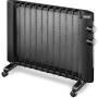 De Longhi HMP 1500 - Radiator - Wall,Floor - Black - Rotary - 1500 W - 750 W